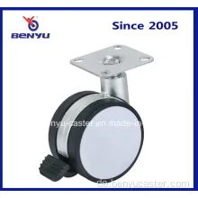 2 Zoll 50 mm PVC Nylon Caster Wheel mit Bremse